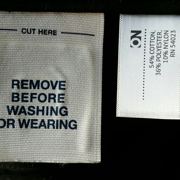 Old Navy Black Trench Style Jacket - Picture 6 of 6